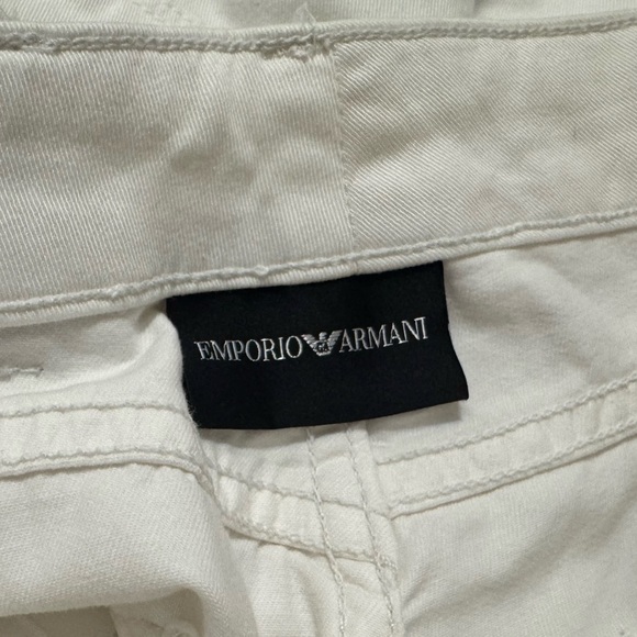 Emporio Armani J18 Straight Leg Slim Fit White Women’s Jeans Size 24 - Picture 10 of 12